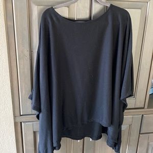 Poncho Black size large